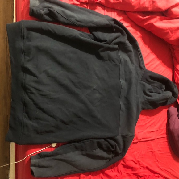 Brand new, worn 6 hours maybe Bulwark fire resistant fleece hoodie navy color - Picture 4 of 5